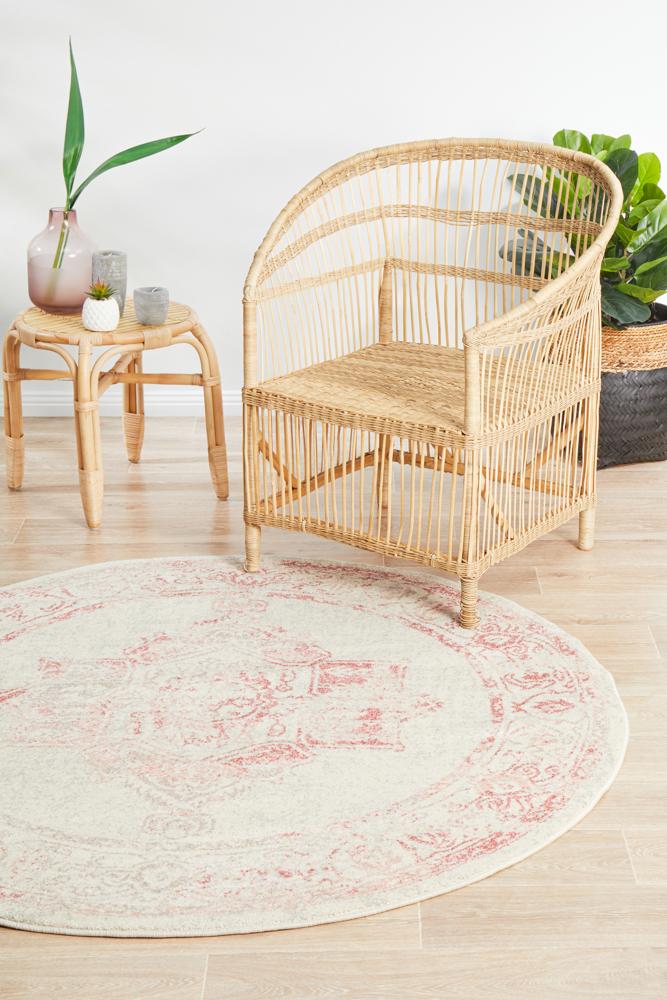 Avenue Passage Rose Round Rug