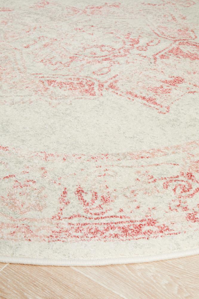 Avenue Passage Rose Round Rug