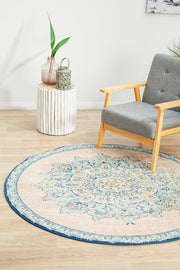 Avenue Approach Flamingo Round Rug