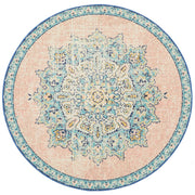Avenue Approach Flamingo Round Rug