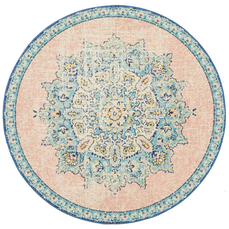 Avenue Approach Flamingo Round Rug