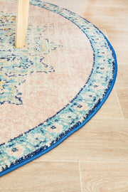 Avenue Approach Flamingo Round Rug