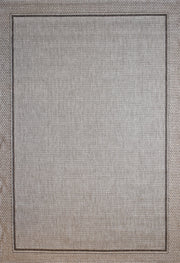 Outdoor Living Sisal Boarder Silver Rug