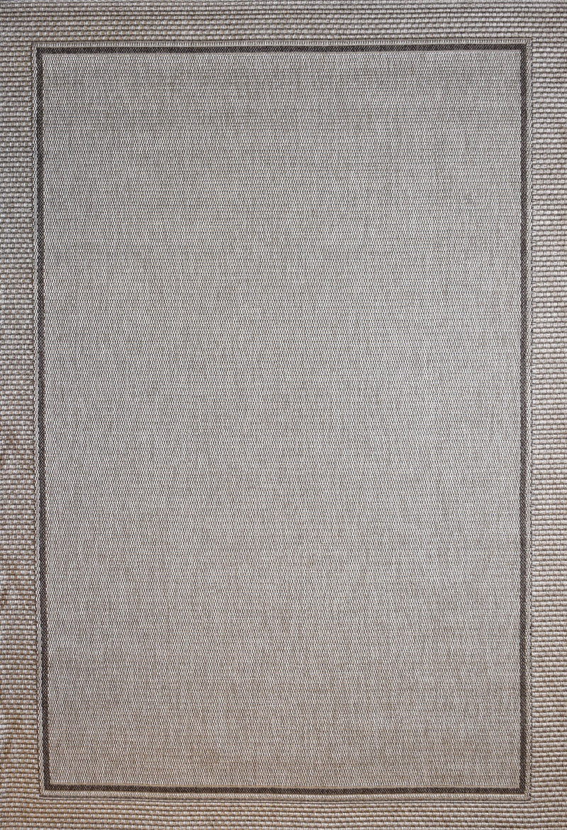 Outdoor Living Sisal Boarder Silver Rug