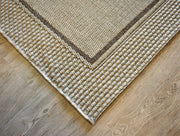 Outdoor Living Sisal Boarder Silver Rug