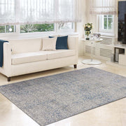 Achromatic Woodland Grey Blue Rug