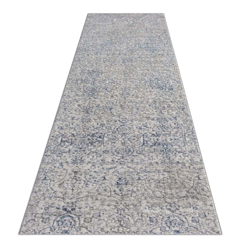 Achromatic Woodland Grey Blue Rug