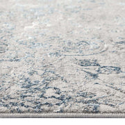 Achromatic Woodland Grey Blue Rug