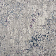 Achromatic Plantation Purple Blue Runner Rug