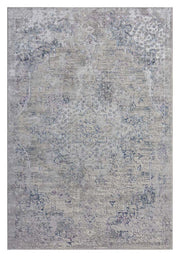 Achromatic Plantation Purple Blue Rug