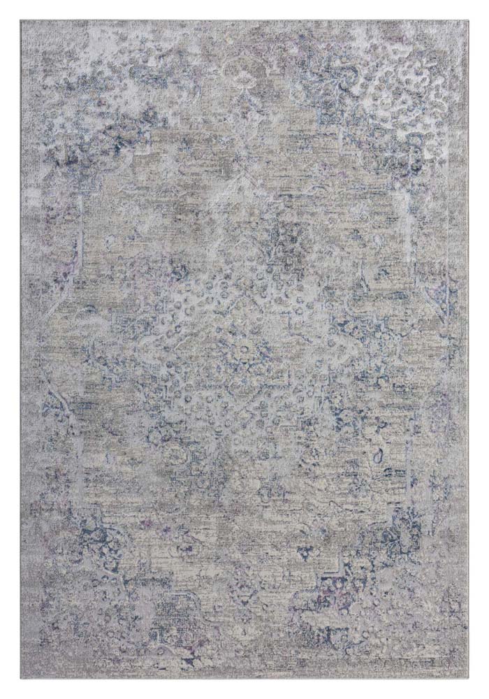Achromatic Plantation Purple Blue Rug