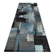 Brave Plucky Blue Runner Rug