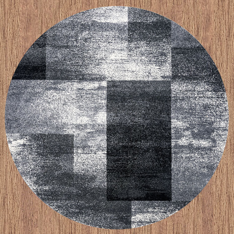 Brave Valiant Grey Round Rug