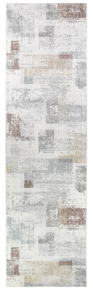 Broadway Brick grey Runner Rug