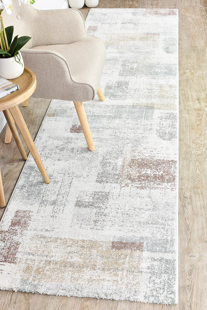 Broadway Brick grey Runner Rug