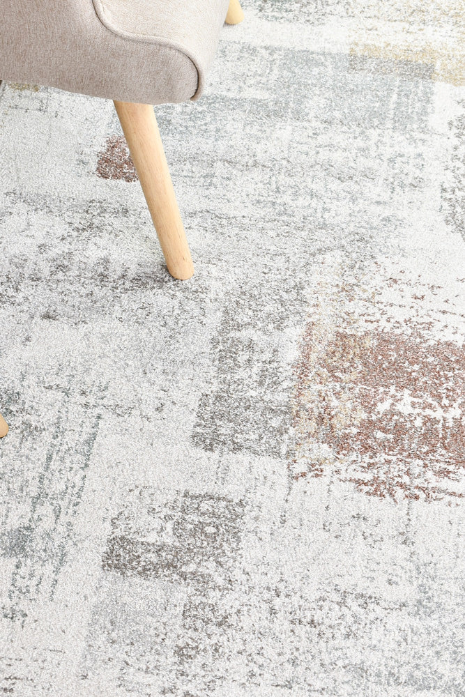 Broadway Brick grey Runner Rug