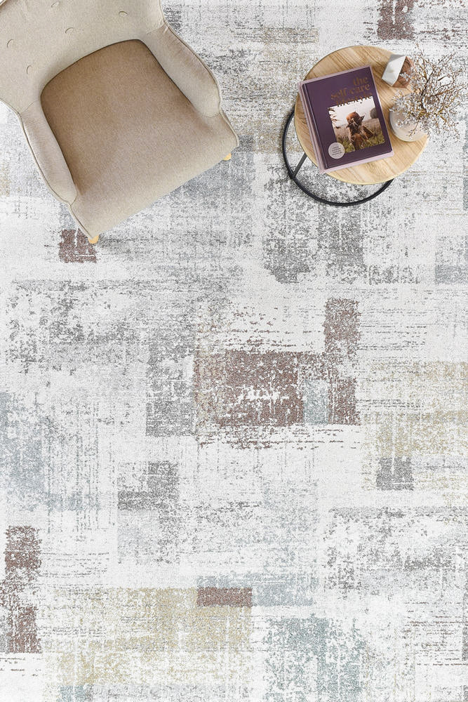 Broadway Brick grey Rug