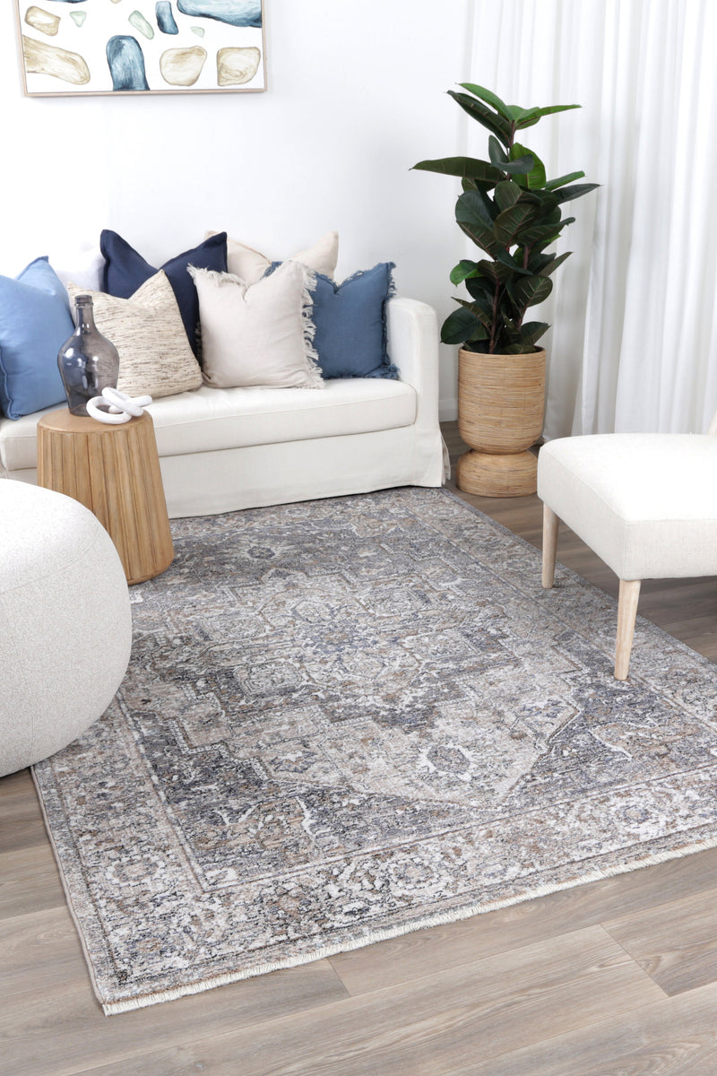 Baltimore Arlon Vintage Grey Beige Rug