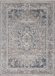 Maryland Virginia Medallion Transitional Ash Rug