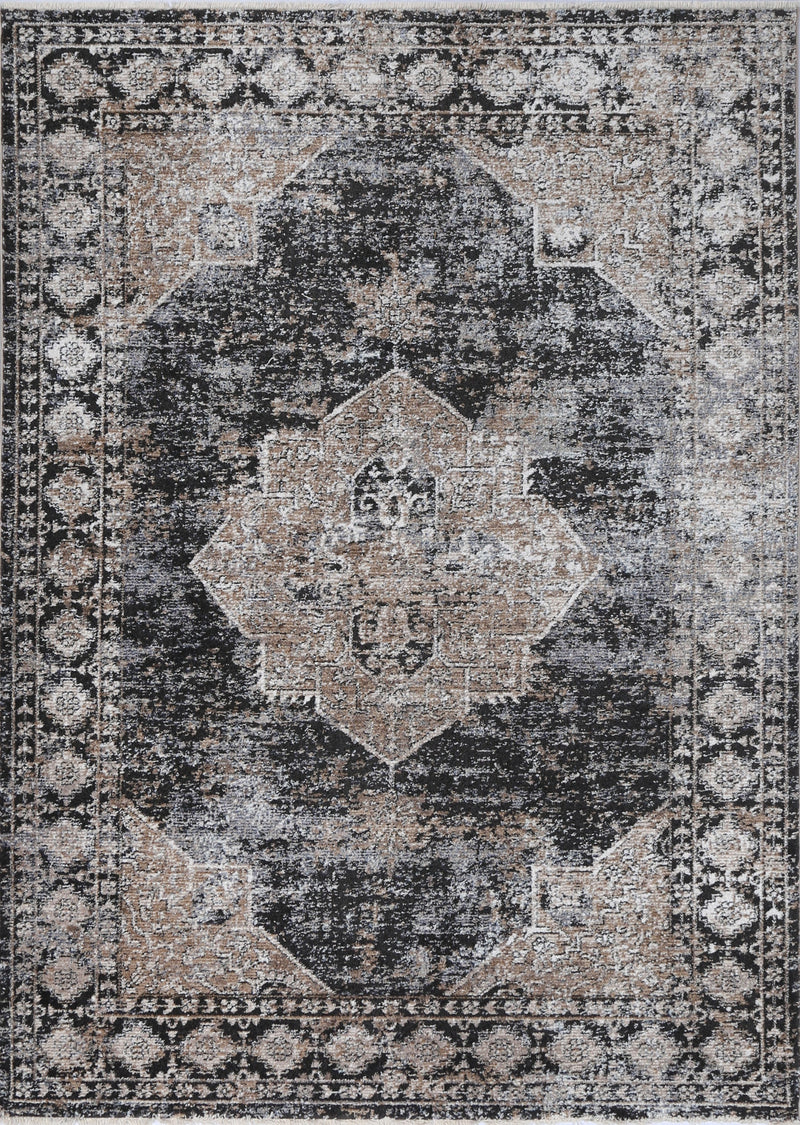 Baltimore Michigan Vintage Beige Grey Rug