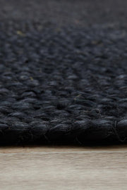 Perky Black Oval Rug