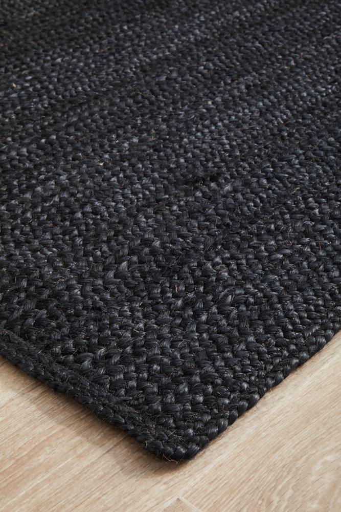 Perky Black Runner Rug