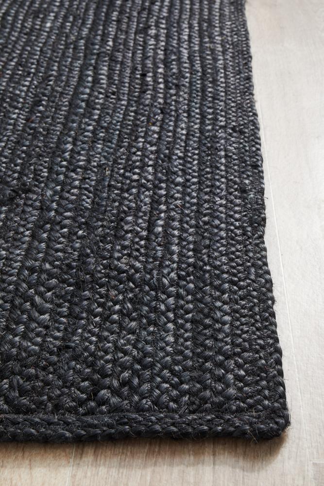 Perky Black Runner Rug