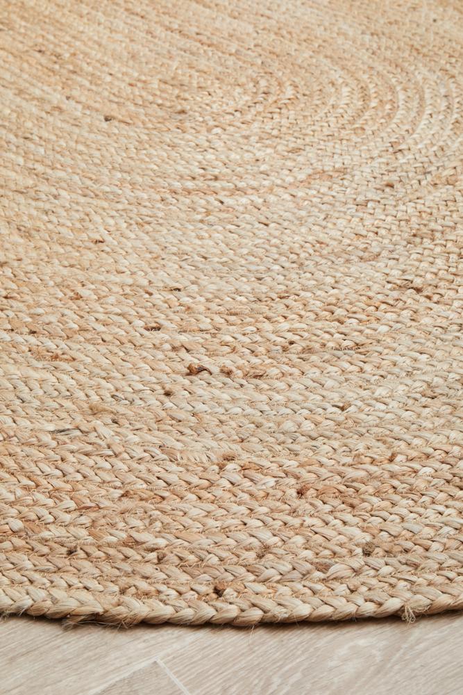 Perky Natural Oval Rug