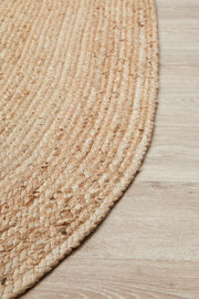 Perky Natural Oval Rug
