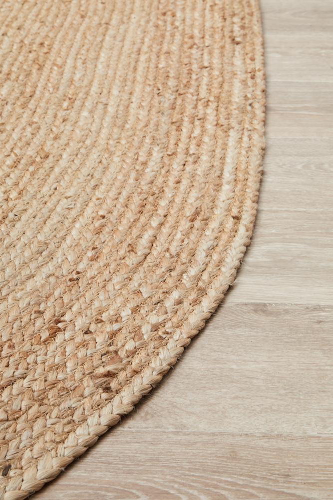 Perky Natural Oval Rug