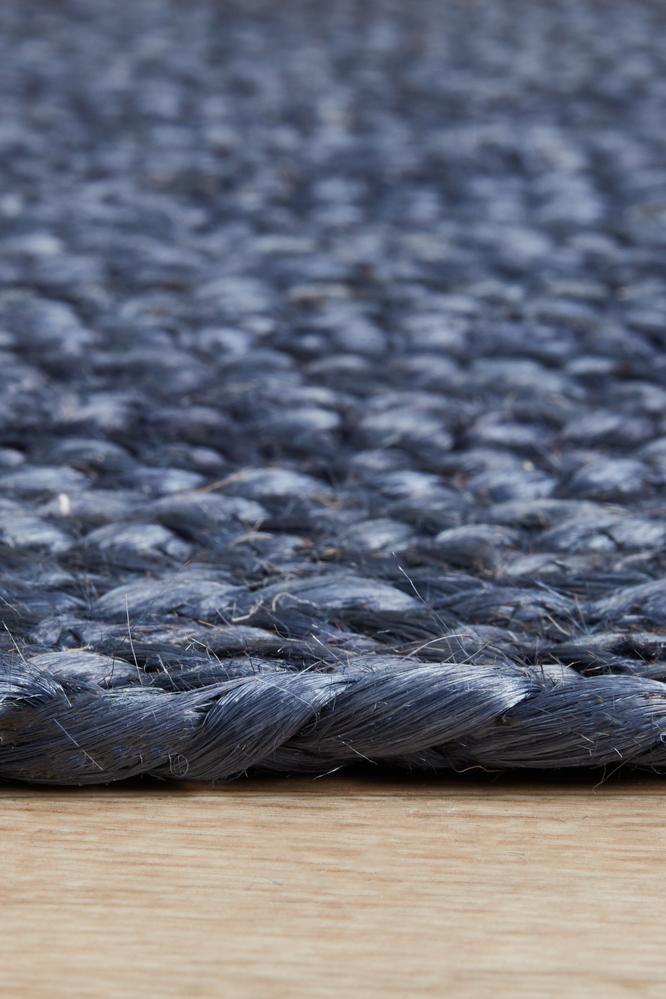 Perky Navy Runner Rug