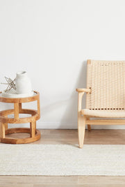 Perky White Runner Rug