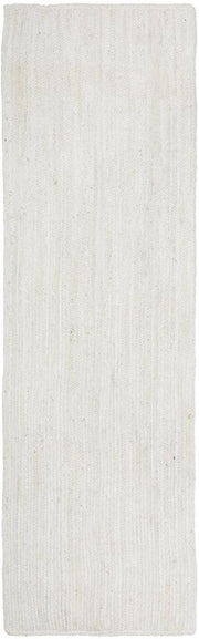 Perky White Runner Rug