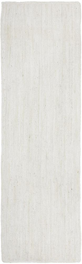 Perky White Runner Rug