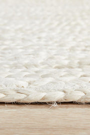 Perky White Runner Rug
