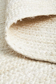 Perky White Runner Rug