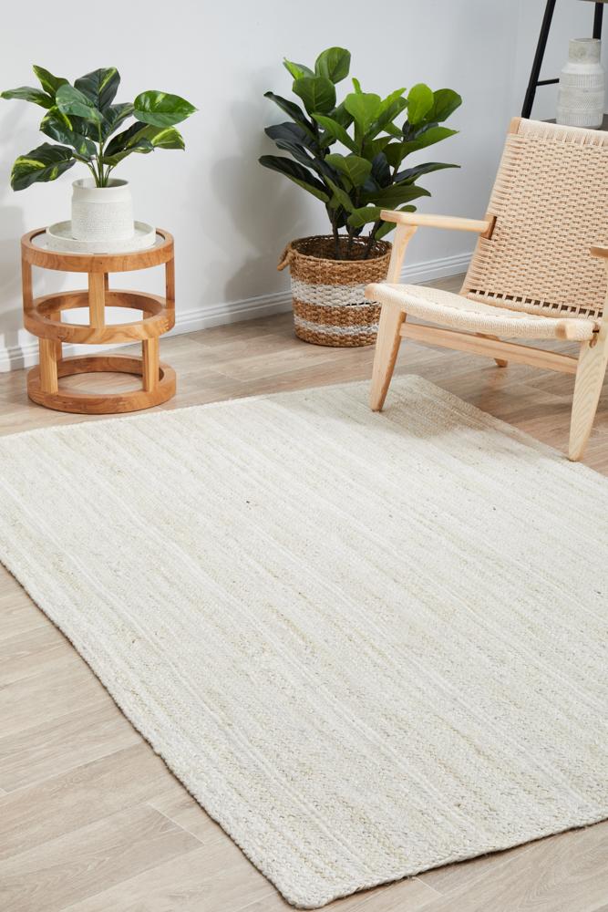 Perky White Rug