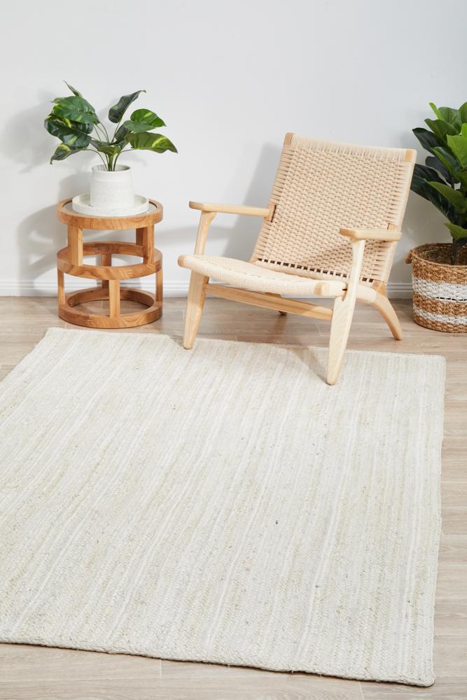 Perky White Rug