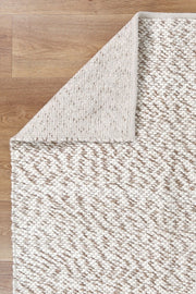 Japandi Contemporary Beige Wool Rug