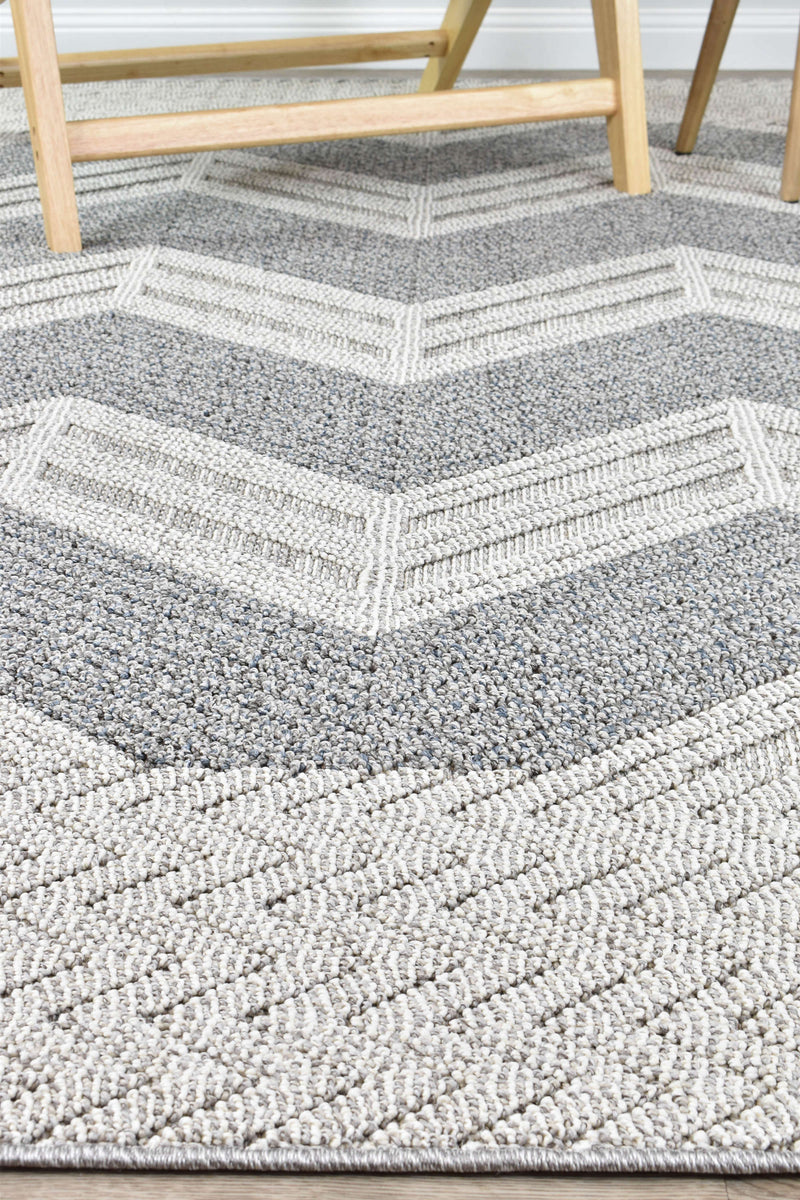 Berlin ZigZag Grey Rug