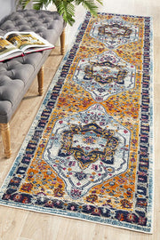 Eclectic Wide Rust Runner Rug