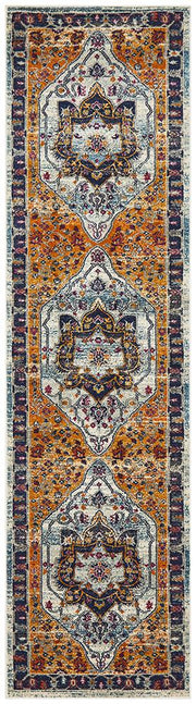 Eclectic Wide Rust Runner Rug