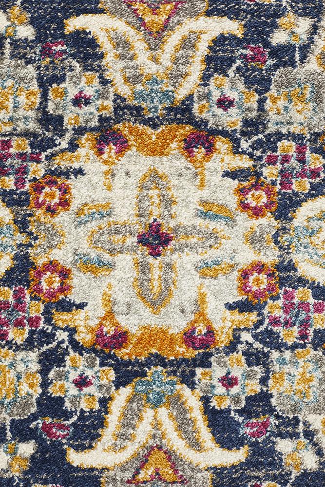 Eclectic Varied White Rug