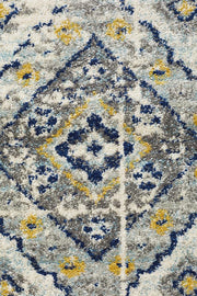 Eclectic Extensive Round Navy Rug