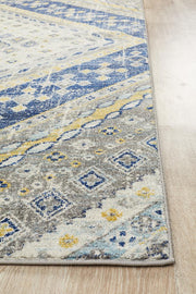 Eclectic Extensive Navy Rug