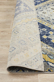 Eclectic Extensive Navy Rug