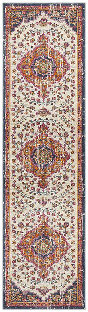 Eclectic Assort White Rug