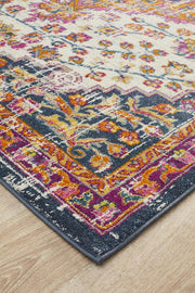 Eclectic Assort White Rug