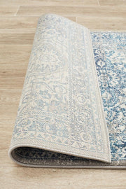 Eclectic Diverse Blue Runner Rug