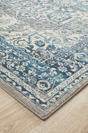 Eclectic Diverse Blue Rug